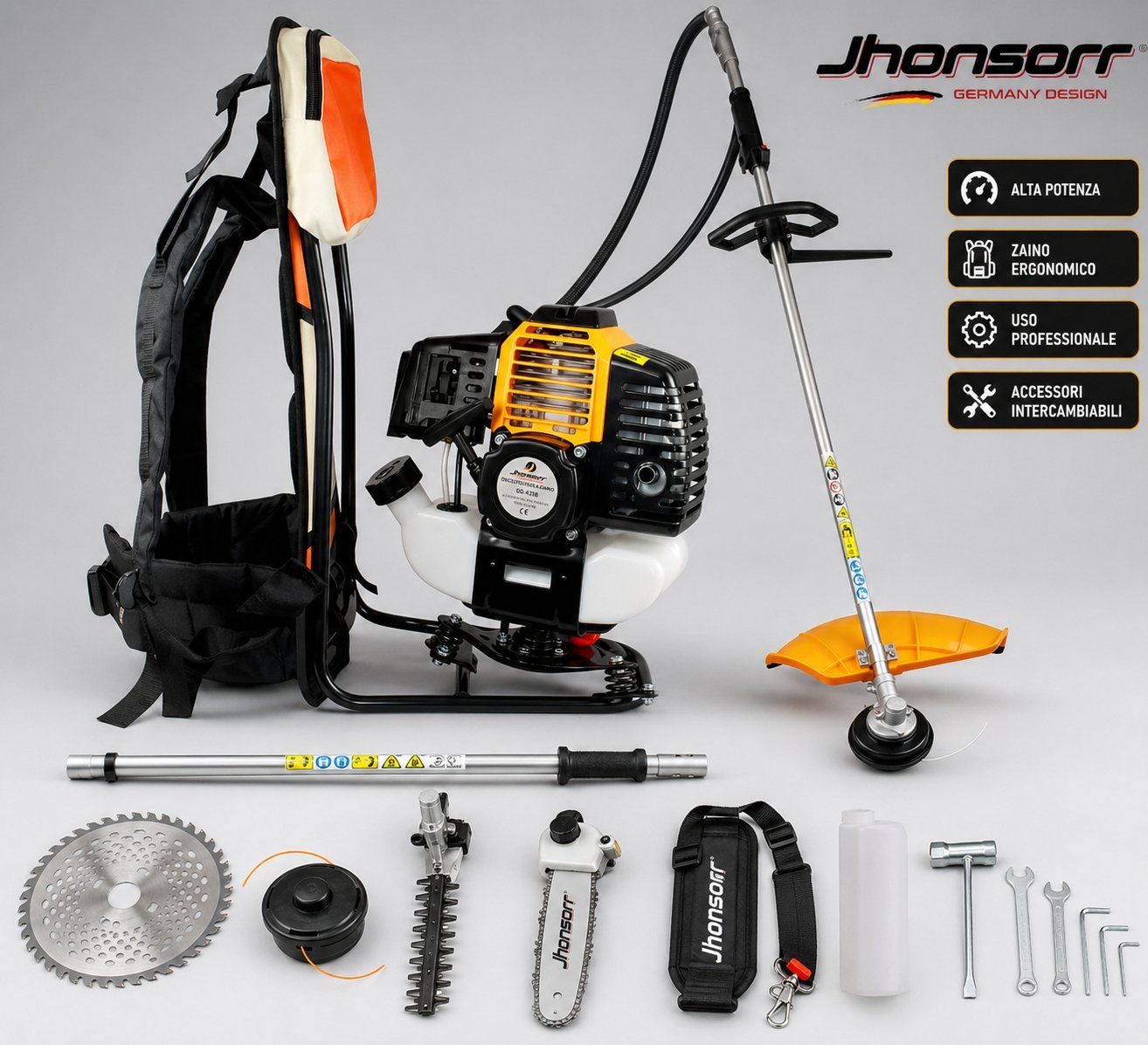 Accessori inclusi nel kit decespugliatore